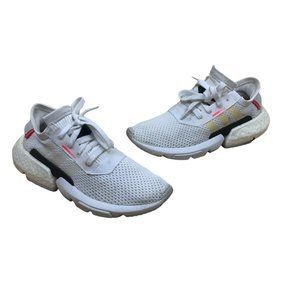 Adidas Mens POD S3 1 DB2875 White Running Shoes Sneakers Size 5 White Orange
